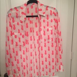 Express pineapple Portofino shirt size L